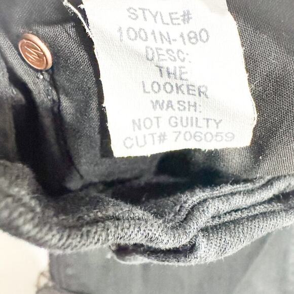 Mother The Looker Not Guilty Black Denim Jeans Stretchy Size 29 - Picture 8 of 9
